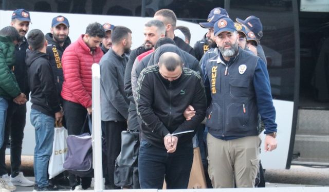 Erzurum'da dolandırıcılık operasyonunda 43 şüpheli gözaltına alındı