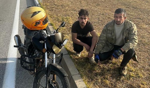 Kırklareli'nde motosikletle "göçmen kaçakçılığı" yaptığı iddia edilen zanlı yakalandı