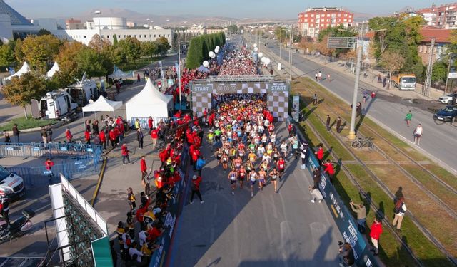 Konya'da halk koşusu yapıldı