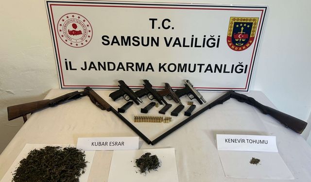 Samsun'da uyuşturucu operasyonunda 4 zanlı yakalandı