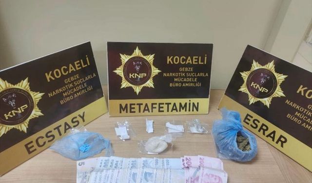 Kocaeli'de uyuşturucu operasyonlarında yakalanan 4 şüpheli tutuklandı