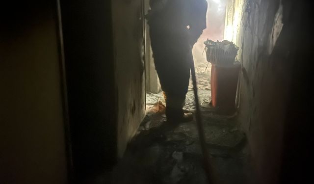 Marmaris'te evde çıkan yangında 2 çocuk yaralandı
