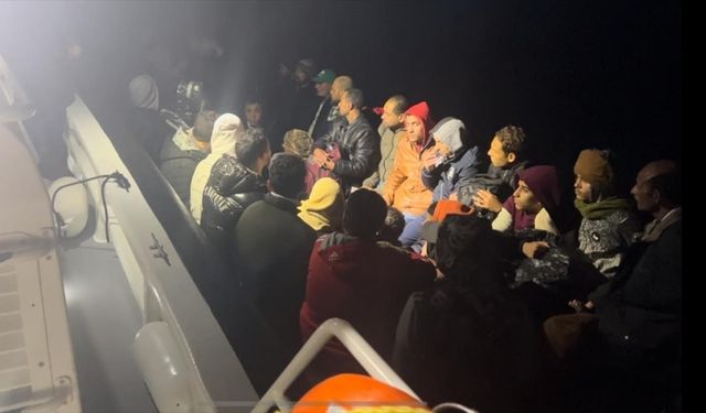 Muğla açıklarında 43 göçmen yakalandı