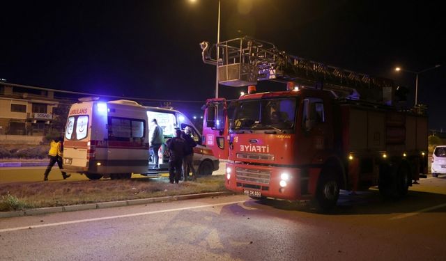 Sivas'ta eşini darbettiği iddia edilen kişi trafik kazasında yaralandı