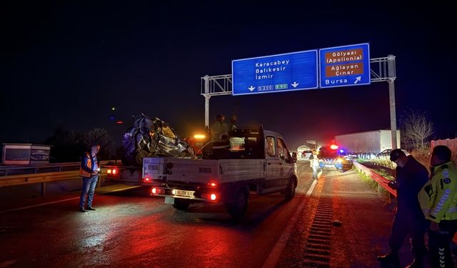 Bursa'da zincirleme trafik kazası: 1 ölü, 2 yaralı