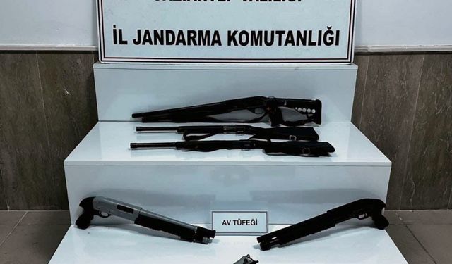 Gaziantep'te silah kaçakçılığı operasyonu: 9 kişi yakalandı