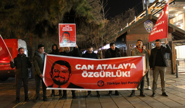 Kayseri'de 'Can Atalay' protestosu