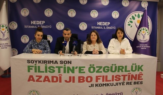 DEM Parti Esenyurt'ta Filistin ile Dayanışma’ mitingi düzenleyecek