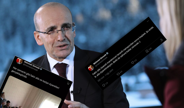 Mehmet Şimşek bu paylaşımını da siler mi? "Fakir aile ziyareti maratonum..."