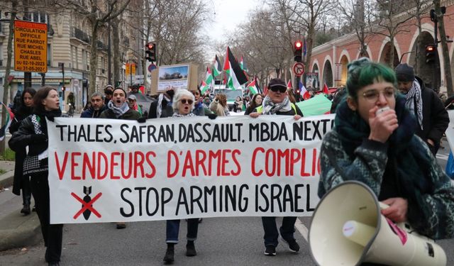 Paris'te İsrail protestosu: Soykırımı durdurun