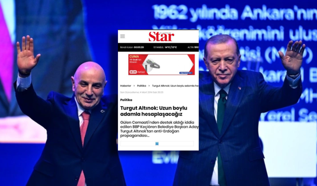 Star Gazetesi AKP’nin Ankara adayı Turgut Altınok hakkındaki FETÖ haberlerini sildi