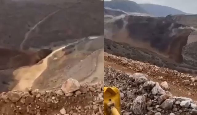 Erzincan'da siyanür sızdıran altın madeninde toprak kayması! İşçiler toprak altında