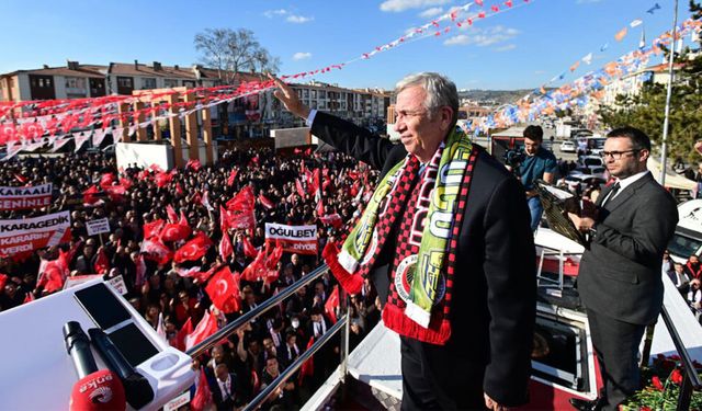 Mansur Yavaş: "Oy rekoruyla geliyoruz. Yüzde 60 oyla geleceğiz inşallah"