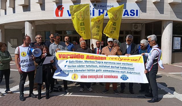 BES Antalya Şubesi: Vergide adalet, sorunlarımıza çözüm istiyoruz!