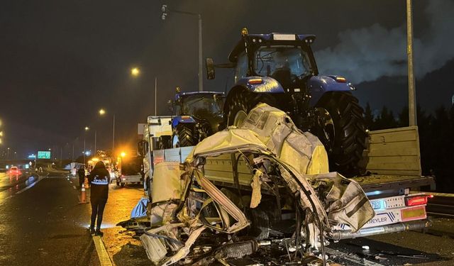 Anadolu Otoyolu'nda zincirleme kaza, 1 yaralı