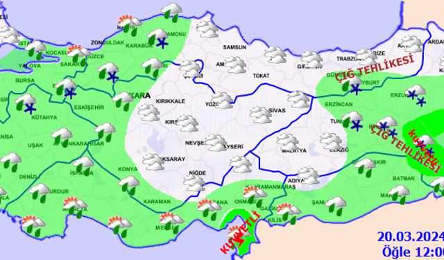 Meteoroloji'den sağanak ve kar yağışı uyarısı