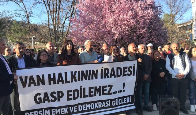 Dersim’de Abdullah Zeydan'a destek: Van halkının iradesi gasp edilemez