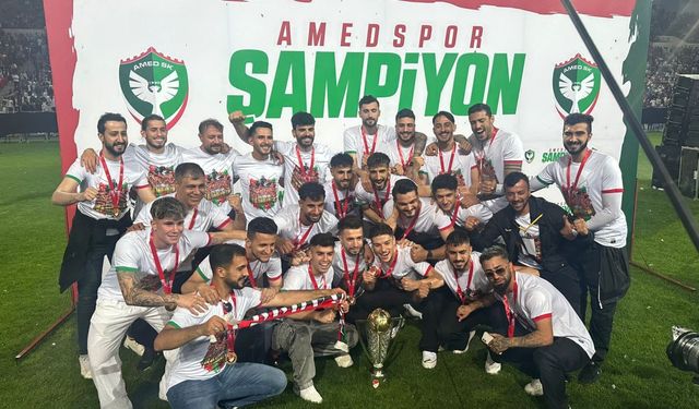 Amedspor şampiyonluk kupasını aldı