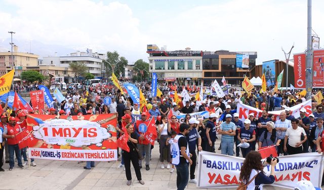 Erzincan’da 1 Mayıs renkli görüntülerle kutlandı