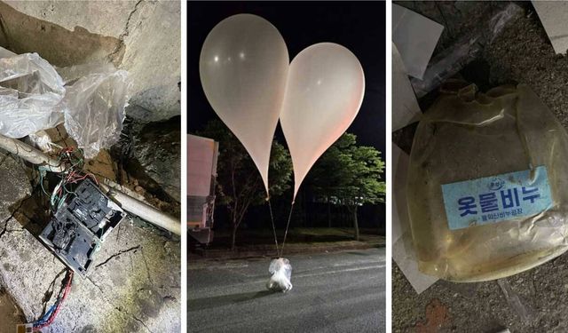 Güney Kore, Kuzey'in gönderdiği çöp dolu balonları "ifade özgürlüğü" olarak görmesini kınadı