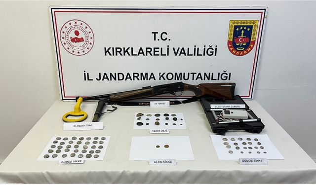 Kırklareli'nde Roma ve Bizans dönemlerine ait 75 obje yakalandı