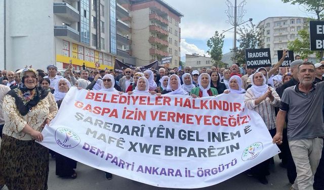 DEM Parti'den kayyuma karşı 196 kilometrelik yürüyüş