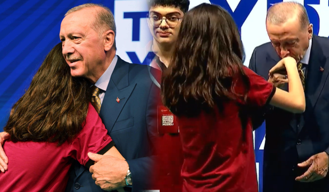 Erdoğan'ın elini öptüğü kız Nihal-Bahar Candan'ın kardeşi çıktı