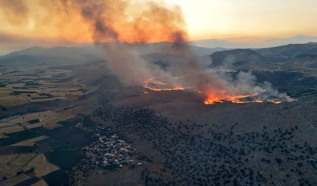 Adıyaman’da yangın büyük bir alana yayıldı