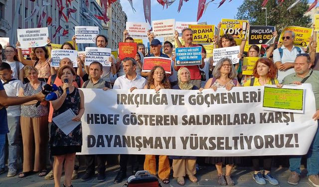 34 kurum göçmenlere yönelik ırkçı saldırıları protesto etti