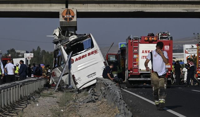 Ankara'da yolcu otobüsünün karıştığı kazaya ilişkin soruşturma başlatıldı