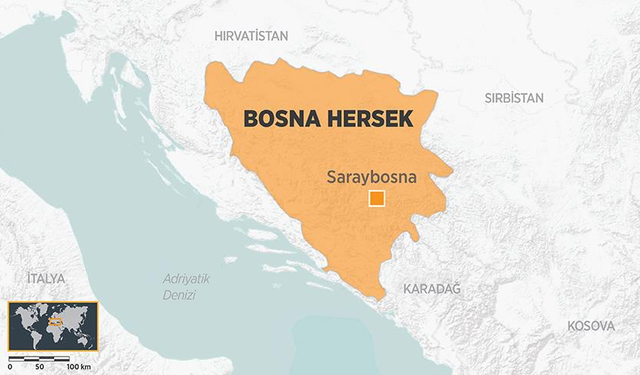 Bosna Hersek'te bir okulda 3 kişiyi öldüren saldırgan kendisini de ağır yaraladı