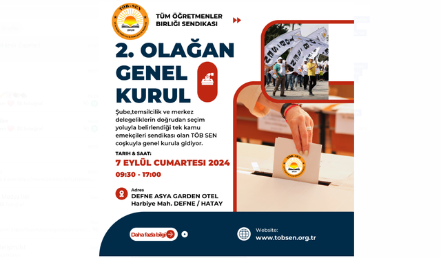 TÖBSEN 2. Olağan Genel Kuruluna hazırlanıyor