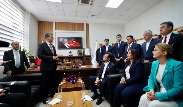 Zeybek ve İmamoğlu, Adıyaman Belediye Başkanı Tutdere’yi ziyaret etti