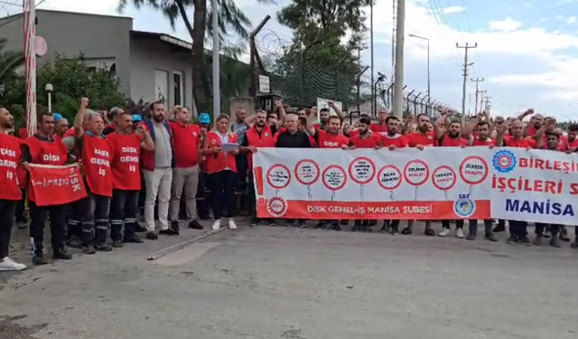 DİSK'ten Manisa’da 'Artık yeter, geçinemiyoruz!' eylemi