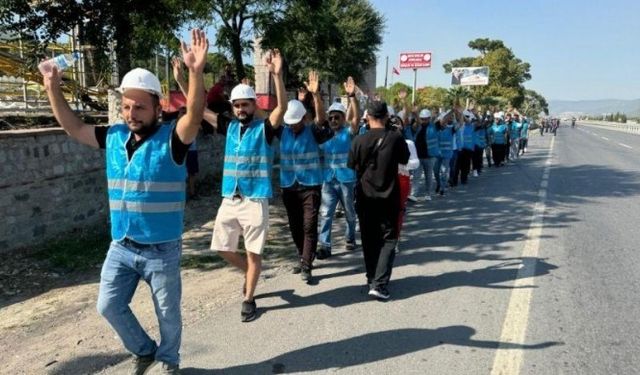 Fernas Madencilik işçilerinin Ankara'ya yürüyüşü devam ediyor