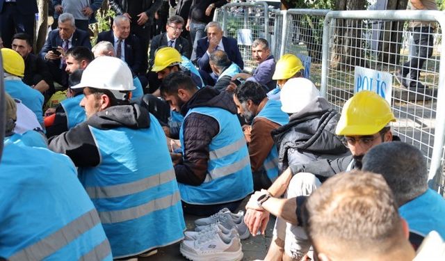 Fernas işçileri barikata rağmen eylemlerini sürdürüyor