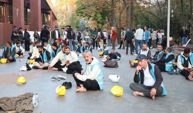 Açlık grevindeki Fernas işçiler gözaltına alındı