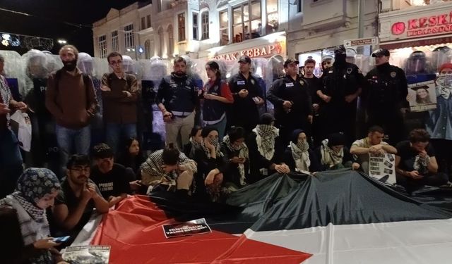 İstanbul’daki Gazze eylemine polis müdahale etti