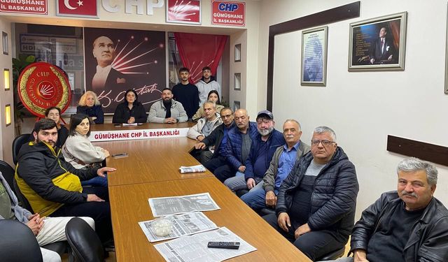 CHP Gümüşhane İl Başkanlığından Ahmet Özer’in tutuklanmasına tepki