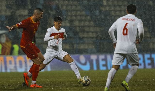 Türkiye Karadağ'a 3-1 yenildi: Milli Takım play-off'lara kaldı