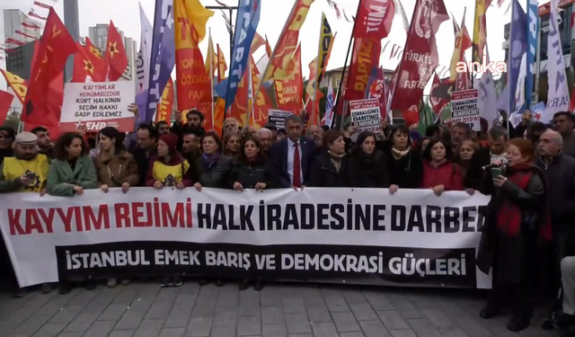 İstanbul Emek, Barış ve Demokrasi Güçleri: Kayyım rejimi halk iradesine darbedir