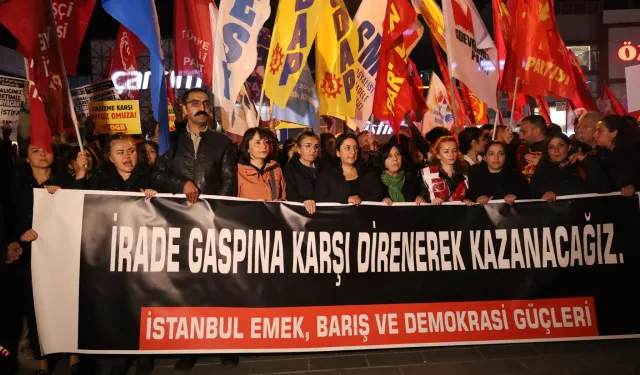 Birçok şehirde kayyım protesto edildi