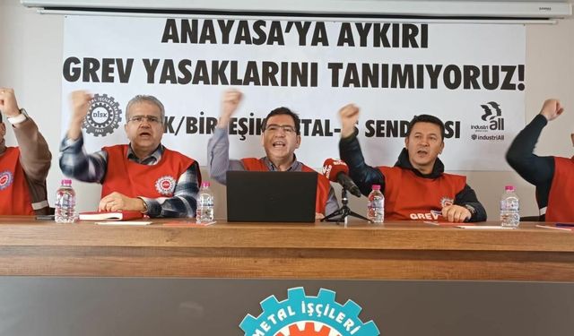 Birleşik Metal İş Sendikası'ndan grev yasağına tepki