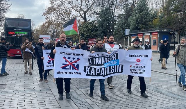 Sultanahmet'ten Ayasofya'ya İsrail'le ticarete protesto yürüyüşü: Erdoğan, BOTAŞ'ın vanasını kapat