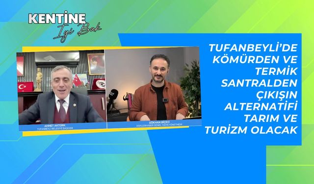 Kentine İyi Bak | "Adana Tufanbeyli’de kömürden ve termik santralden çıkışın alternatifi tarıma ve turizme yönelmek"