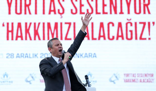 Özgür Özel: Erdoğan, Şam'ı fethetmeyi bırak; yurda dön, emeklinin ve emekçinin gönlünü fethet