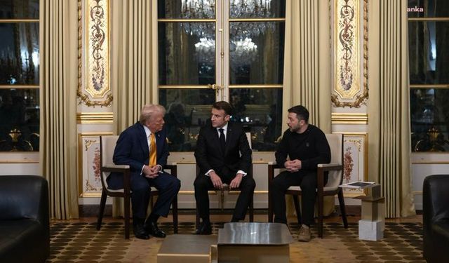 Seçimlerden sonra ilk defa ABD dışına çıkan Trump, Macron ve Zelenskiy ile görüştü