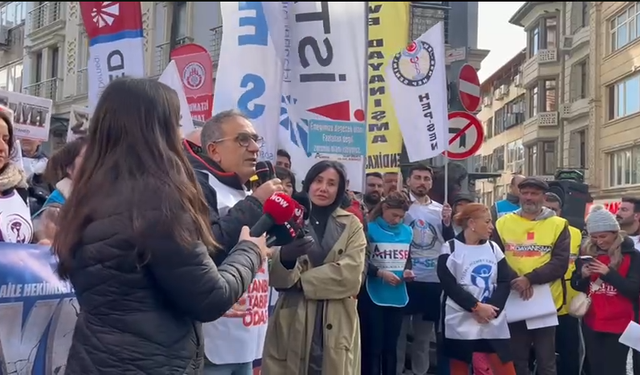 Sağlık emekçileri İstanbul’da iş bıraktı: Halkın sağlığı için mücadeleye devam edeceğiz