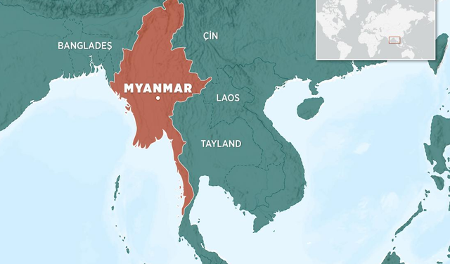 Myanmar'da 2024 nüfusu, 10 yıl öncesinden daha düşük çıktı