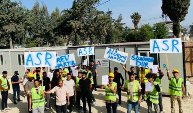 Antakya’da TOKİ İşçileri Maaş Alamadıkları İçin Ayakta: 50 İşçi alacakları için eylem yaptı